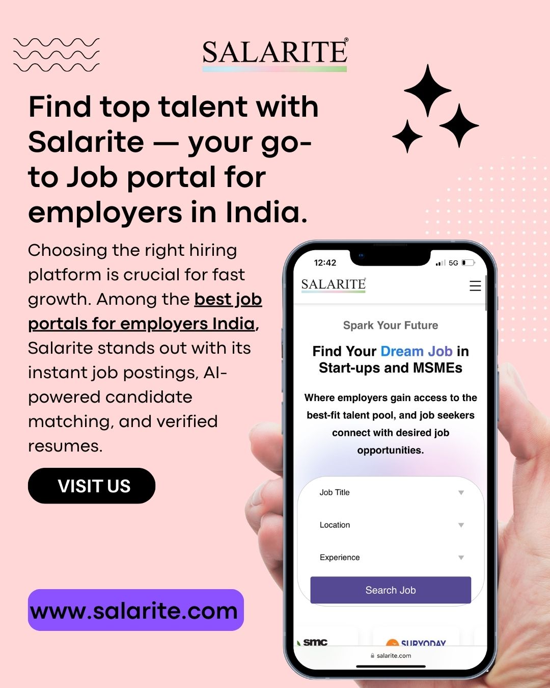 Find top talent with Salarite — your go-to Job portal for employers in India.